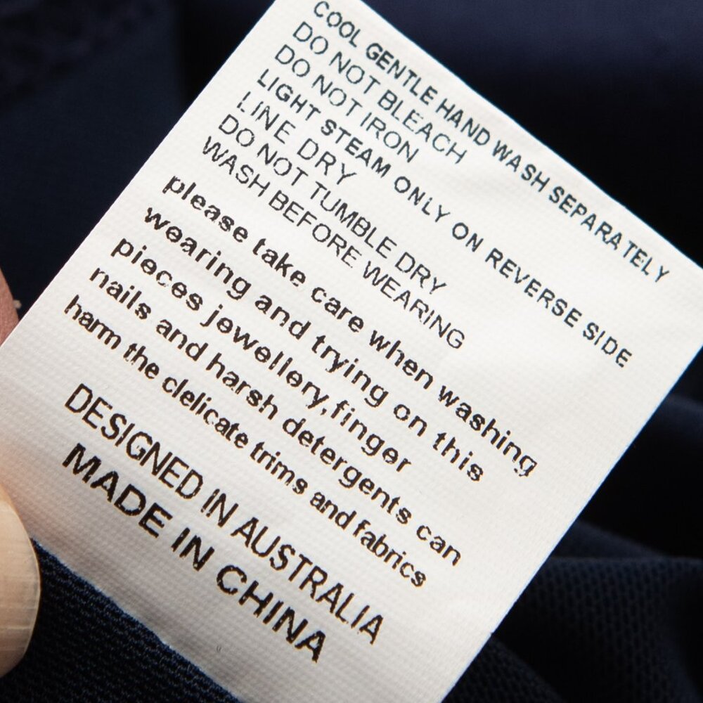 Elliatt Fox Dress Asymmetrical One Shoulder Midi Navy Blue Size Medium New - Picture 4 of 6